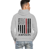 Johnson Firefighter Gildan Heavy Blend Adult Hoodie - heather gray