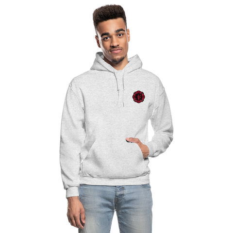 Johnson Firefighter Gildan Heavy Blend Adult Hoodie - light heather gray