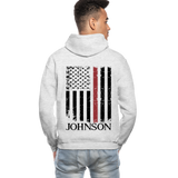 Johnson Firefighter Gildan Heavy Blend Adult Hoodie - light heather gray