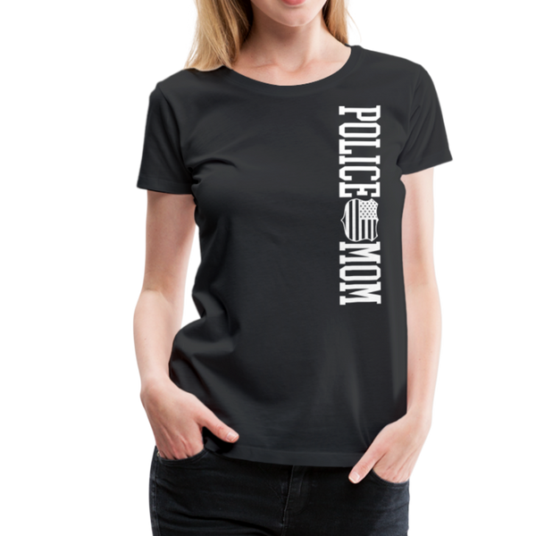 Police Mom  Women’s Premium T-Shirt (CK1592) - black