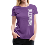 Police Mom  Women’s Premium T-Shirt (CK1592) - purple