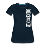 Police Mom  Women’s Premium T-Shirt (CK1592) - deep navy