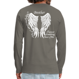 Brother Guardian Angel Men's Premium Long Sleeve T-Shirt - asphalt gray