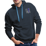 Nurse Flag Rod of Asclepius Men’s Premium Hoodie - navy