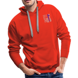 Nurse Flag Rod of Asclepius Men’s Premium Hoodie - red