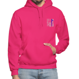 Nurse Flag Rod of Asclepius Gildan Heavy Blend Adult Hoodie - fuchsia