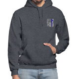 Nurse Flag Rod of Asclepius Gildan Heavy Blend Adult Hoodie - charcoal gray