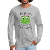 Happiness is being a Gammy Men's Premium Long Sleeve T-Shirt - heather gray