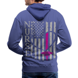 American Nurse Flag Men’s Premium Hoodie (CK1806) Updated+ - royalblue