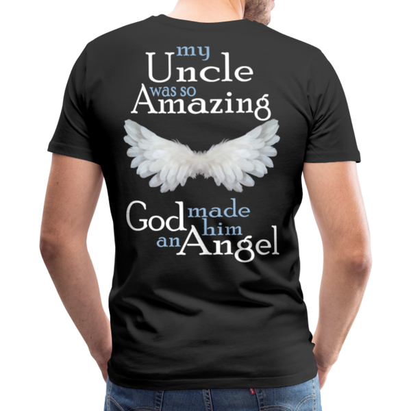 Uncle Amazing Angel Men's Premium T-Shirt (CK1485) - black
