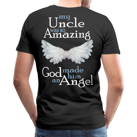 Uncle Amazing Angel Men's Premium T-Shirt (CK1485) - black