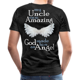 Uncle Amazing Angel Men's Premium T-Shirt (CK1485) - charcoal gray