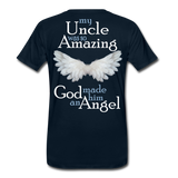 Uncle Amazing Angel Men's Premium T-Shirt (CK1485) - deep navy