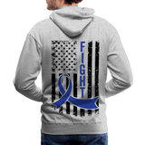 Fight Colon Cancer Gildan Heavy Blend Adult Hoodie - heather gray