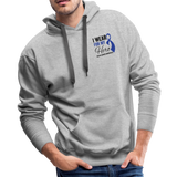 Colon Cancer Strength Flag Men’s Premium Hoodie - heather gray