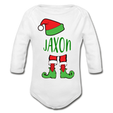 Jaxon OhOrganic Long Sleeve Baby Bodysuit - white