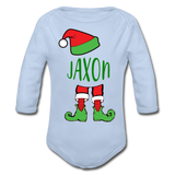 Jaxon OhOrganic Long Sleeve Baby Bodysuit - sky