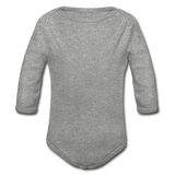 Colors Organic Long Sleeve Baby Bodysuit - heather gray
