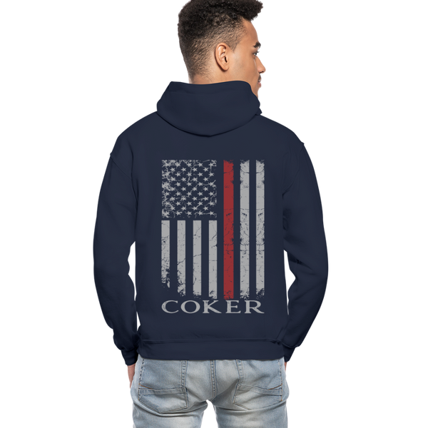 Coker Firefighter Gildan Heavy Blend Adult Hoodie - navy