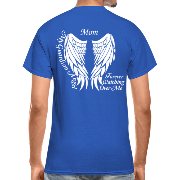 Mom Guardian Angel Gildan Ultra Cotton Adult T-Shirt - royal blue