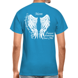 Mom Guardian Angel Gildan Ultra Cotton Adult T-Shirt - turquoise