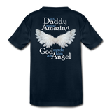 Daddy Amazing Angel Toddler Premium T-Shirt (CK1381) - deep navy