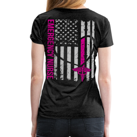 Vicky ER Nurse Women’s Premium T-Shirt - charcoal gray