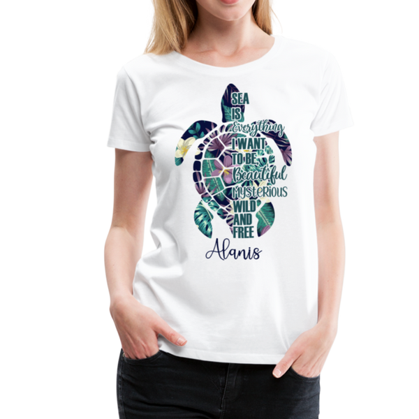 Alanis Women’s Premium T-Shirt - white