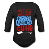 Organic Long Sleeve Baby Bodysuit - black