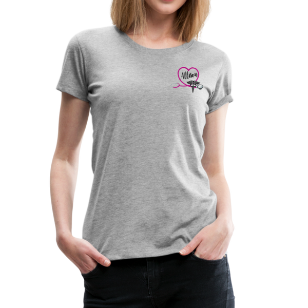 Allison Emergency Nurse Women’s Premium T-Shirt - heather gray