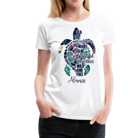 Alanis Women’s Premium T-Shirt - white