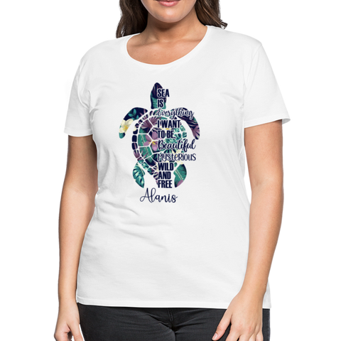 Alanis Women’s Premium T-Shirt - white