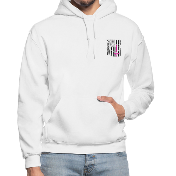 Nurse Flag Gildan Heavy Blend Adult Hoodie (CK1389 updated) - white