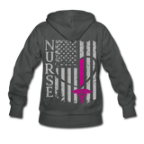 Nurse Flag Women's Hoodie (CK1806) - asphalt