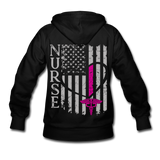 Nurse Flag Women's Hoodie (CK1806) - black