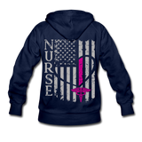 Nurse Flag Women's Hoodie (CK1806) - navy