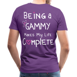 Being a Gammy Makes My Life Complete Men's Premium T-Shirt (CK1533) - purple