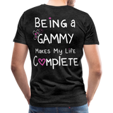 Being a Gammy Makes My Life Complete Men's Premium T-Shirt (CK1533) - charcoal gray