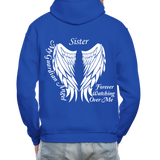 Sister Guardian Angel Gildan Heavy Blend Adult Hoodie (CK3557) - royal blue