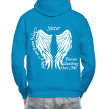 Sister Guardian Angel Gildan Heavy Blend Adult Hoodie (CK3557) - turquoise
