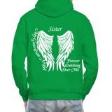 Sister Guardian Angel Gildan Heavy Blend Adult Hoodie (CK3557) - kelly green