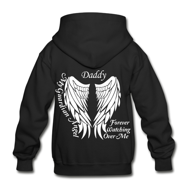 Daddy Guardian Angel Gildan Heavy Blend Youth Hoodie (CK3561) - black