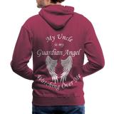 Uncle Guardian Angel Men’s Premium Hoodie (CK1373) - burgundy