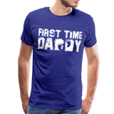 First Time Daddy Men's Premium T-Shirt (CK3590) - royal blue
