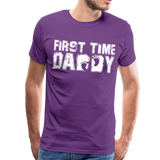 First Time Daddy Men's Premium T-Shirt (CK3590) - purple
