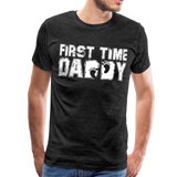 First Time Daddy Men's Premium T-Shirt (CK3590) - charcoal gray