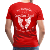Daughter Guardian Angel Men's Premium T-Shirt (CK3553) - red