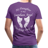 Daughter Guardian Angel Men's Premium T-Shirt (CK3553) - purple