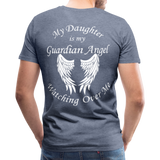 Daughter Guardian Angel Men's Premium T-Shirt (CK3553) - heather blue