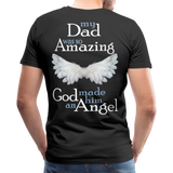 Dad Amazing Angel Men's Premium T-Shirt (CK3582) - black